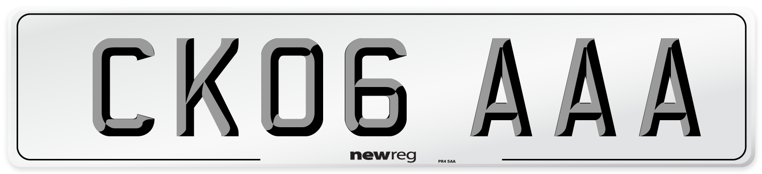 CK06 AAA Number Plate from New Reg
